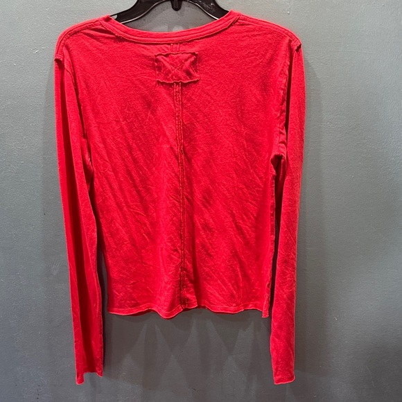 We The Free Vibrant Red Long Sleeve Tee - Picture 5 of 8